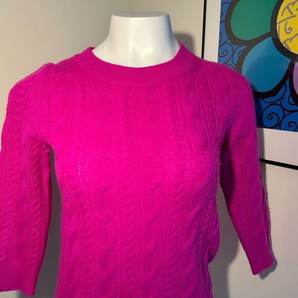 J Crew Women's Pink Italian Cashmere Sweater Size XS - Picture 2 of 8
